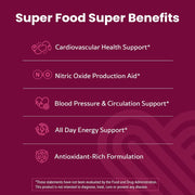 Hearten Beet Root Gummies (Sugar Free - Blueberry Flavor) 1500 mg